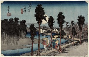Anochecer en Numazu, c. 1833