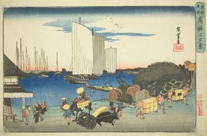 Vista nocturna de Takanawa, de la serie "Lugares famosos en la capital oriental (Toto meisho)"