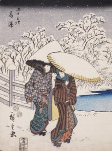 Fujisawa de la serie 53 Estaciones del Tokaido, 1852