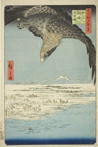 Fukagawa Susaki y Jumantsubo, de la serie "Cien vistas famosas de Edo" de Utagawa Hiroshige