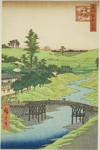 Río Furukawa, Hiroo, de la serie "Cien vistas famosas de Edo"