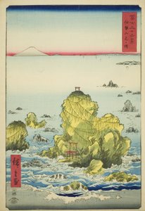 Bahía Futami en la Provincia de Ise (Ise Futamigaura), de la serie "Treinta y Seis Vistas del Monte Fuji (Fuji sanjurokkei)"