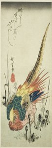 Faisán Dorado y Helechos de Utagawa Hiroshige