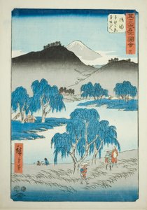 Goyu: Llanura de Motono y Paso de Motosaka, no. 36 de la serie "Vistas Famosas de las Cincuenta y Tres Estaciones"