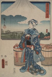 Hara, de la serie Cincuenta y tres Estaciones del Tokaido de Utagawa Hiroshige