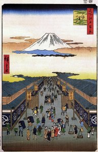 Hiroshige, Sugura streetFXD de Utagawa Hiroshige
