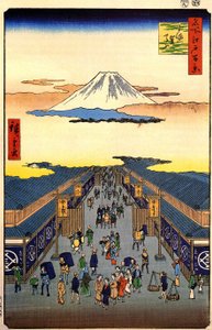Hiroshige, calle Sugura de Utagawa Hiroshige