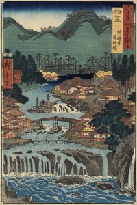 Aguas termales en Shuzenji, Provincia de Izu, agosto de 1853