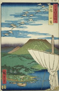 Provincia de Iyo: Saijo, de la serie "Lugares famosos en las sesenta provincias (Rokujuyoshu meisho zue)"