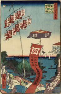Puente Kanasugi, Shibaura, julio de 1857