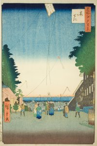 Kasumigaseki, de la serie "Cien vistas famosas de Edo (Meisho Edo hyakkei)" de Utagawa Hiroshige