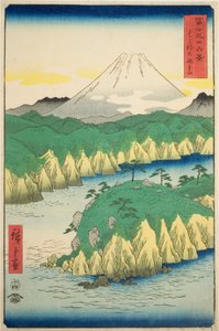 Lago en Hakone (Hakone no kosui), de la serie "Treinta y seis vistas del Monte Fuji (Fuji sanjurokkei)"