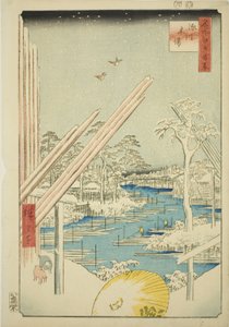 Astilleros en Fukagawa, de la serie "Cien vistas famosas de Edo"