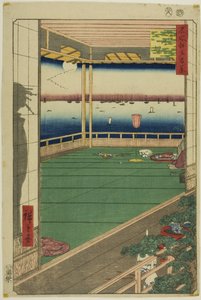Punto de Vista de la Luna (Tsuki no misaki), de la serie "Cien Vistas Famosas de Edo (Meisho Edo hyakkei)" de Utagawa Hiroshige