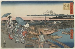 Puente Nihonbashi y Puente Edo, noviembre de 1853
