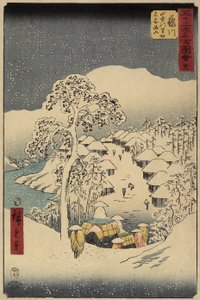 No.38 Pueblo de Yamanaka en Fujikawa, julio de 1855