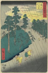 No.47: Tormenta eléctrica en Kameyama, julio de 1855