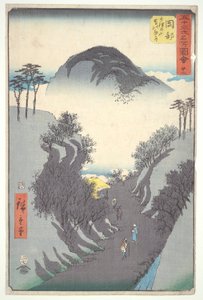 Okabe, Paso de Montaña, de la serie Cincuenta y tres Estaciones del Tokaido