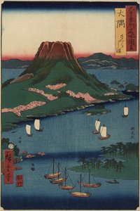 Isla volcánica de Sakurajima, Provincia de O_sumi, marzo de 1856