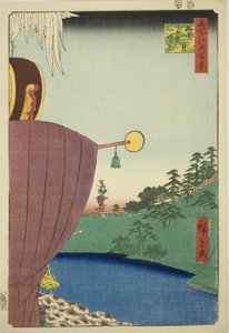 Procesión del Festival Sanno en Kojimachi Itchome (Kojimachi Itchome Sanno Matsuri nerikomi), de la serie "Cien vistas famosas de Edo (Meisho Edo hyakkei)"