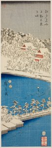 Estanque Shinobazu en Ueno (Ueno Shinobazu no ike), de la serie "Lugares famosos de Edo (Edo meisho)"