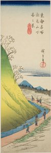 Vista de Primavera desde el Pie de la Colina Asuka (Asukayama shita haru no kei), de la serie "Vistas Famosas de la Capital del Este (Toto meisho)"