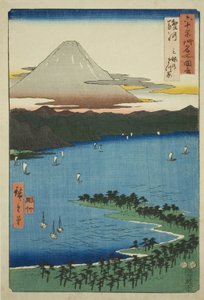 Provincia de Suruga: El Bosque de Pinos en Miho, de la serie "Lugares Famosos en las Sesenta y Pico Provincias" de Utagawa Hiroshige