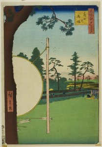 Takata Riding Grounds (Takata no baba), de la serie "Cien vistas famosas de Edo (Meisho Edo hyakkei)"