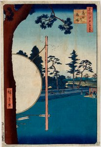 La Pista de Caballos en Takata Cien Vistas Famosas de Edo, 1856-1858 de Utagawa Hiroshige