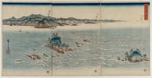 Los Remolinos de Awa de Utagawa Hiroshige