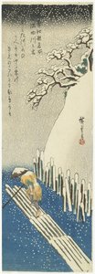 Invierno: Nieve sobre el río Sumida, c.1834