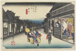 Mujeres solicitando viajeros, Goyu, c. 1833