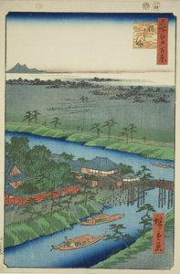 Yanagishima, de la serie "Cien Vistas Famosas de Edo (Meisho Edo hyakkei)"