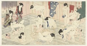 Casa de baños en Hakone de Utagawa Kunisada (I)
