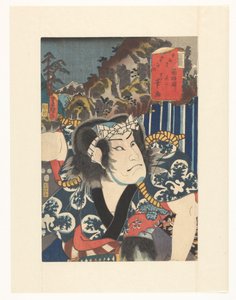 Estación Hakone, segundo (diseño) - sirviente Fudesuke (título sobre el objeto) Cincuenta y tres estaciones del Tokaido (título de la serie sobre el objeto) de Utagawa Kunisada (I)