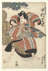 Nakamura se siente bien como Matsuo Maru Maru Matsuo, Shikan Nakamura (objeto de sonido de sangre CT) de Utagawa Kunisada (I)