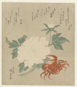 peonía con cangrejo de Utagawa Kunisada (I)