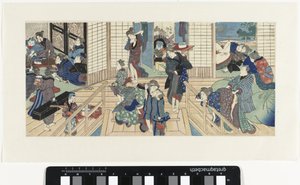 Escenas en un burdel de Utagawa Kunisada (I)