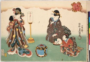 Nieve vespertina Bo-setsu, de la serie, Ocho vistas figurativas Sugata Hakkei, ca. 1850