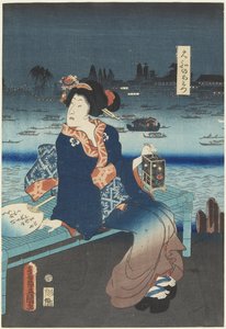 La cortesana Omitsu de la Casa Yamato, abril de 1862