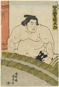 El luchador Kurokumo Tatsugoro de la cuadra Higo, 1830-1844