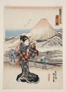 Vista de Hara (Hara no zu) de Utagawa Kunisada