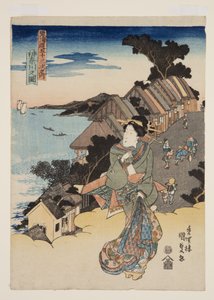 Vista de Kanagawa de Utagawa Kunisada