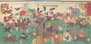Circo Ecuestre Francés en los terrenos del templo Asakusa Kannon