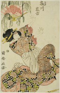 El actor Fujikawa Tomokichi II como Okaru, esposa de Kanpei de Utagawa Kuniyasu