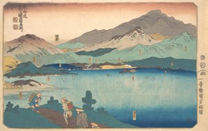Minakuchi, Ishibe, Kusatsu, Otsu, Kioto, 1840 de Utagawa Kuniyoshi