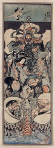Sept Divinites du Bonheur de Utagawa Kuniyoshi