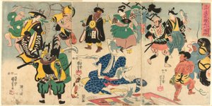El fenómeno extraordinario de la imagen popular de Otsu (Tokini otsue kidai no maremono) de Utagawa Kuniyoshi