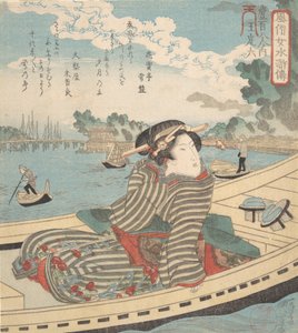 Escena acuática de Utagawa Kuniyoshi