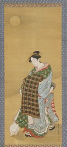 Una cortesana y su asistente de Utagawa Toyoharu